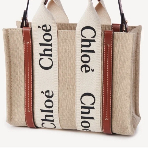 Chloe Small Woody TOTE Bag - Picture 2 of 3